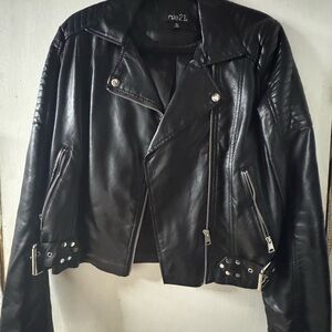 Rue21 Women's Sleek Black Leather Jacket